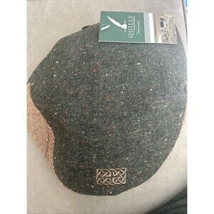Patrick Francis Patchwork Flat Cap Multi-Tweed Wool Youth Boys Large NWT